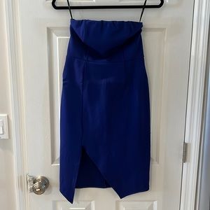 Lulu’s Small Jazzie Royal Blue Strapless Bodycon Dress.
